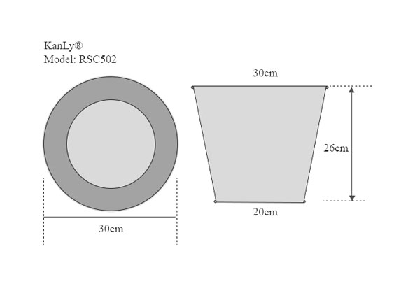 Sọt rác resort Kanly RSC502