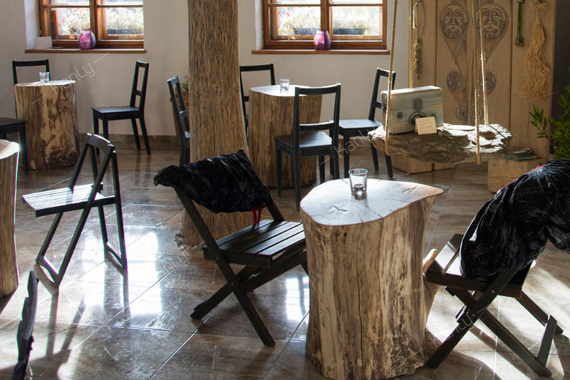 Đôn gỗ nguyên khối tự nhiên Kanly TW01V