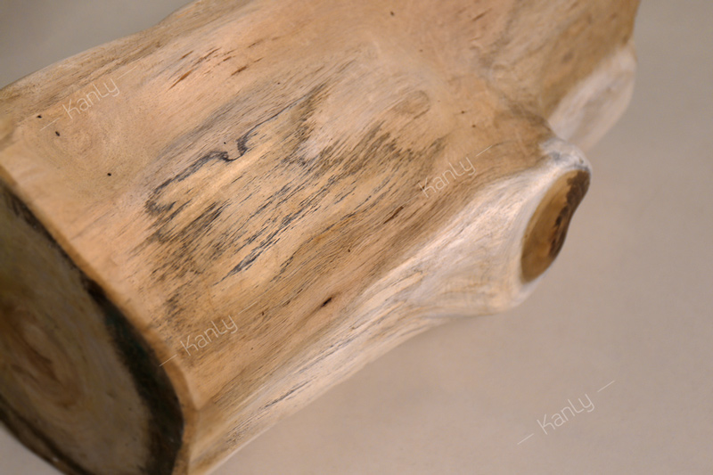 Đôn gỗ nguyên khối tự nhiên Kanly TW01V