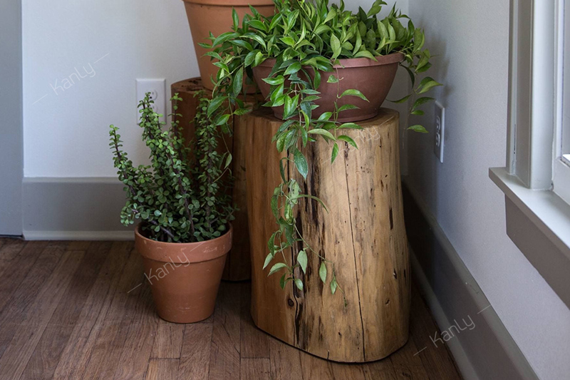 Đôn gỗ nguyên khối tự nhiên Kanly TW01V