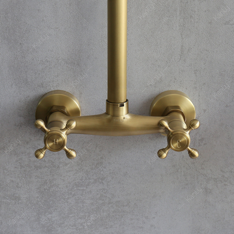 Sen cây tắm đứng nóng lạnh bằng đồng Kanly GCS30