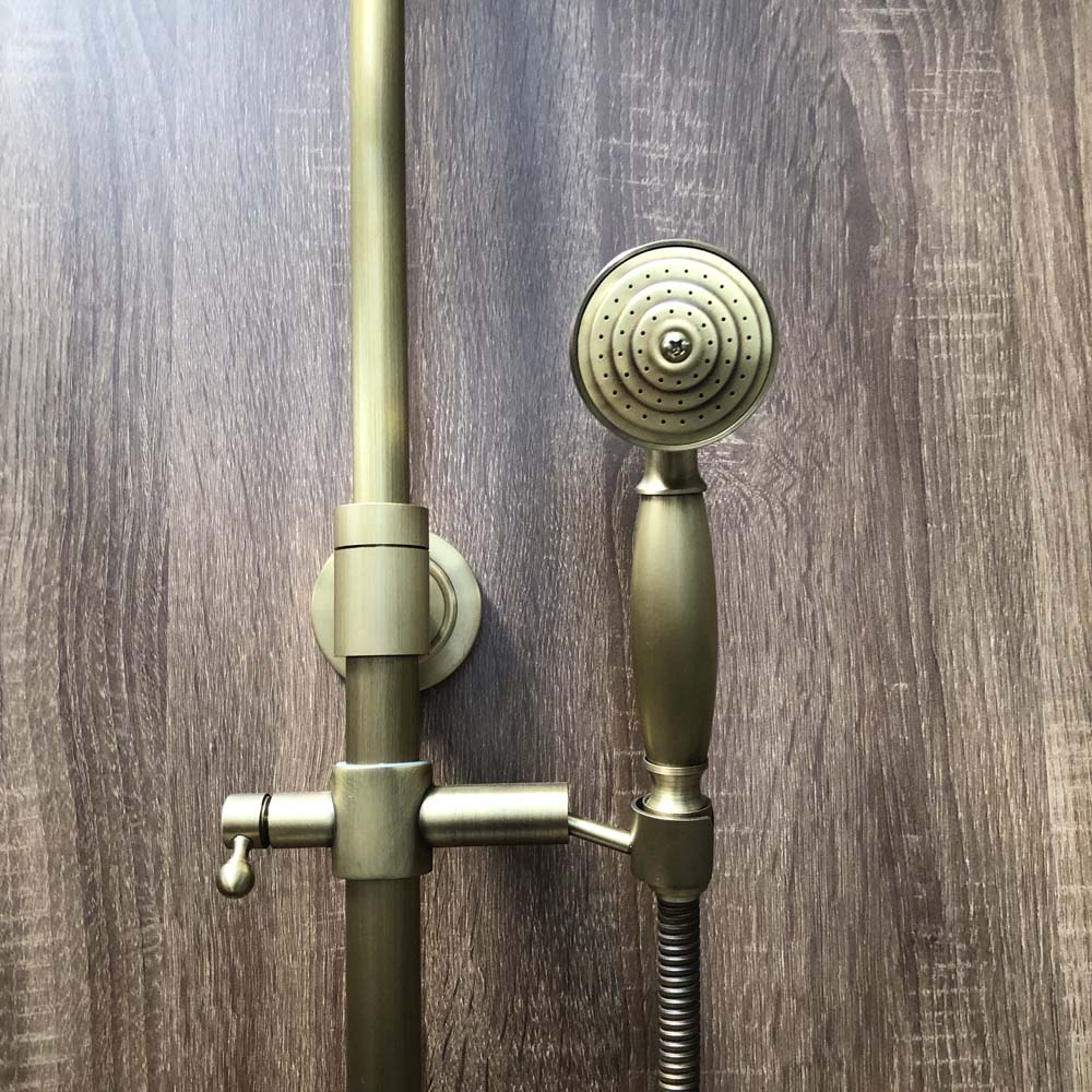 Bộ sen tắm cây đứng nóng lạnh bằng đồng Kanly GCS05