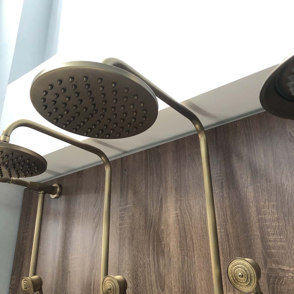 Bộ sen tắm cây đứng nóng lạnh bằng đồng Kanly GCS05