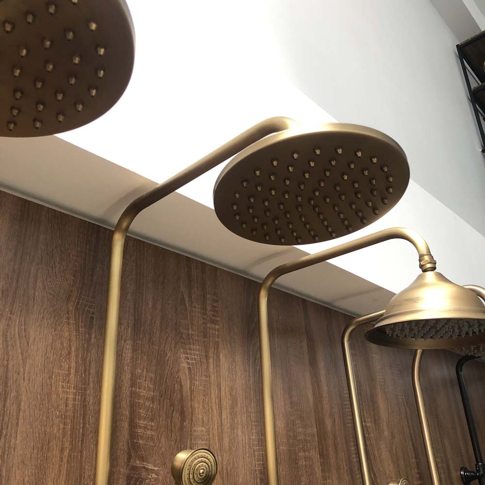 Bộ sen tắm cây đứng nóng lạnh bằng đồng Kanly GCS05