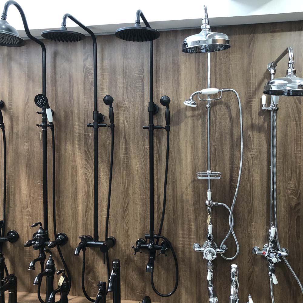 Bộ sen cây tắm đứng nóng lạnh bằng đồng Kanly GCS05B