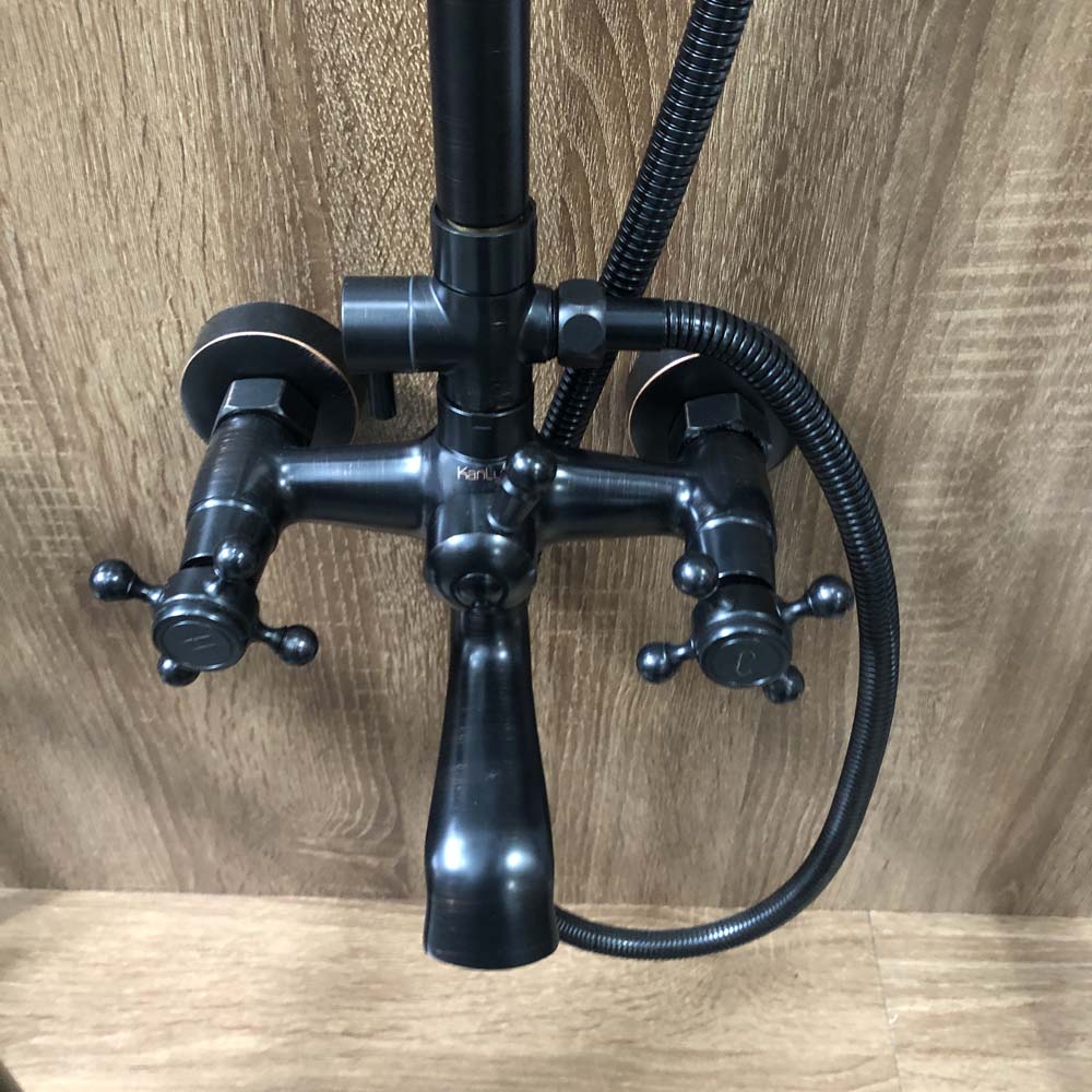 Bộ sen cây tắm đứng nóng lạnh bằng đồng Kanly GCS05B