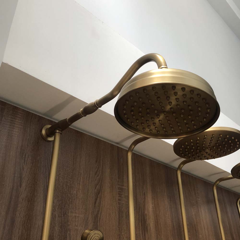 Bộ sen tắm cây đứng nóng lạnh bằng đồng Kanly GCS11