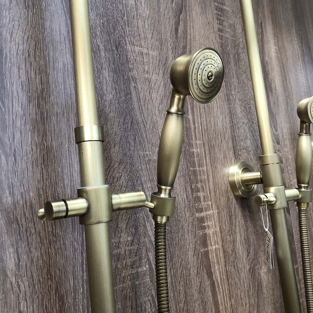 Bộ sen tắm cây đứng nóng lạnh bằng đồng Kanly GCS11