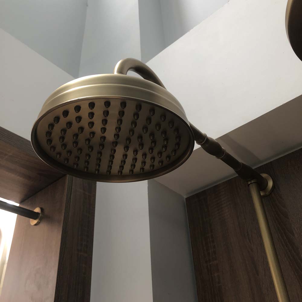 Bộ sen tắm cây đứng nóng lạnh bằng đồng Kanly GCS11