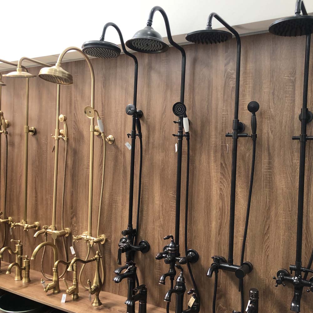 Bộ sen cây tắm đứng nóng lạnh bằng đồng Kanly GCS14B