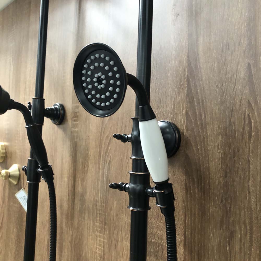 Bộ sen cây tắm đứng nóng lạnh bằng đồng Kanly GCS14B