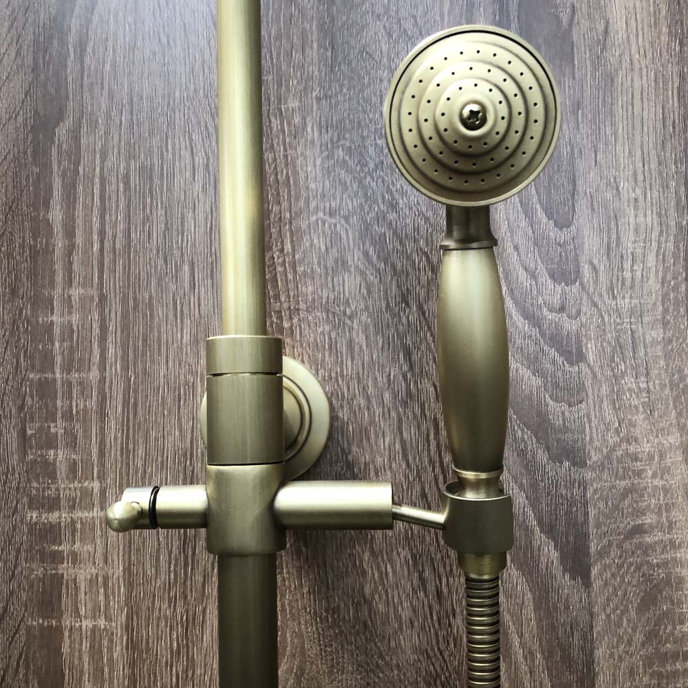 Bộ sen tắm cây đứng nóng lạnh bằng đồng Kanly GCS18