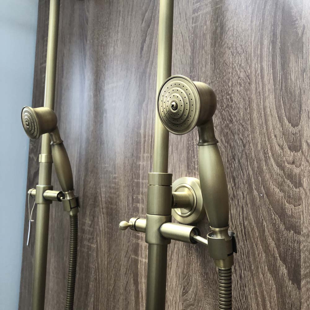 Bộ sen tắm cây đứng nóng lạnh bằng đồng Kanly GCS18