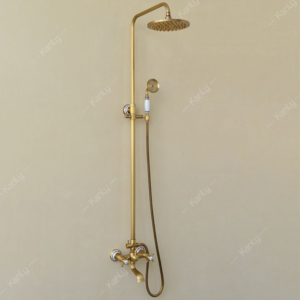Sen cây tắm đứng nóng lạnh bằng đồng Kanly GCS19