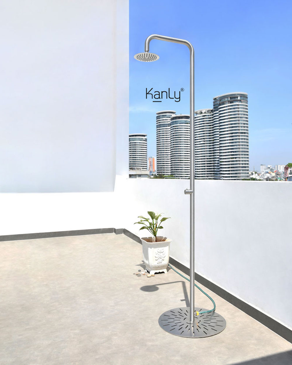 Sen cây tắm đứng đặt sàn ngoài trời Kanly KLS9018