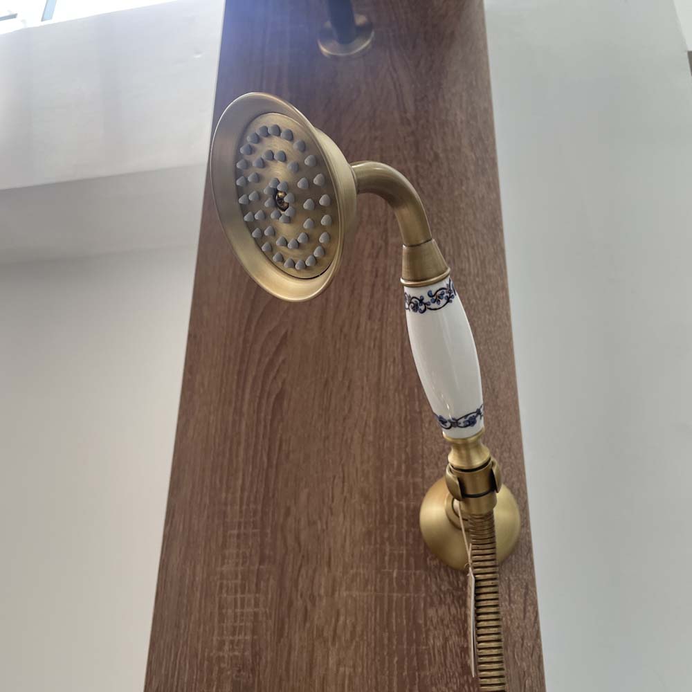 Bộ sen tắm âm tường nóng lạnh bằng đồng Kanly GCS75