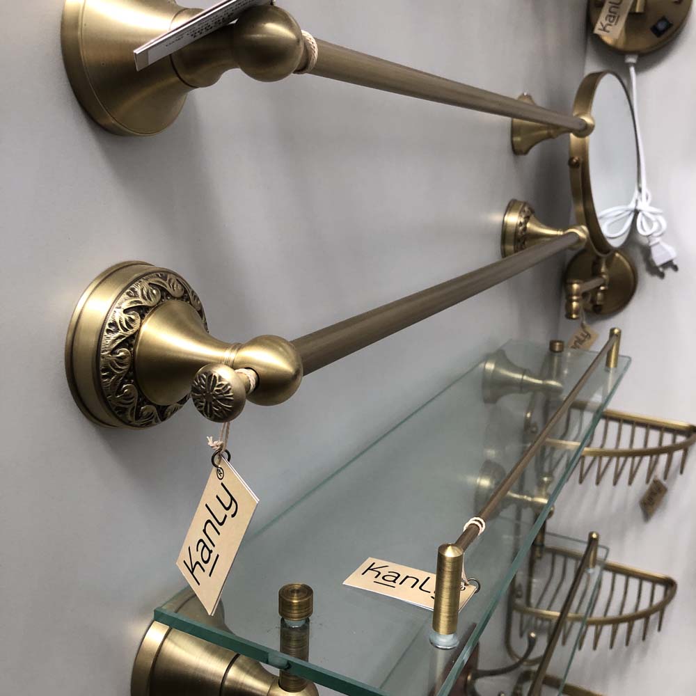 Thanh treo khăn đơn bằng đồng Kanly GCH11