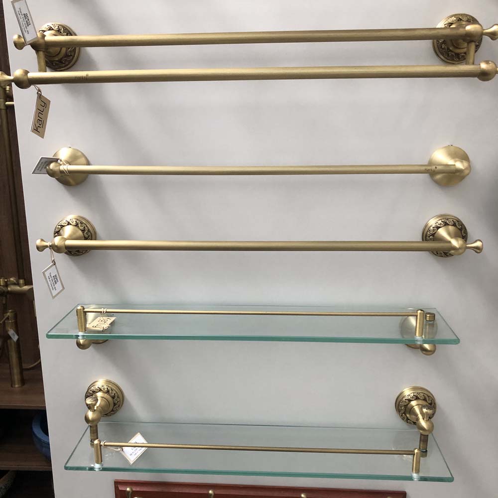 Thanh treo khăn đơn bằng đồng Kanly GCH11