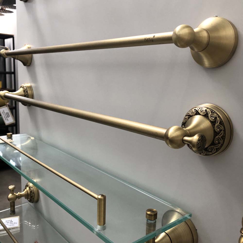 Thanh treo khăn đơn bằng đồng Kanly GCH11