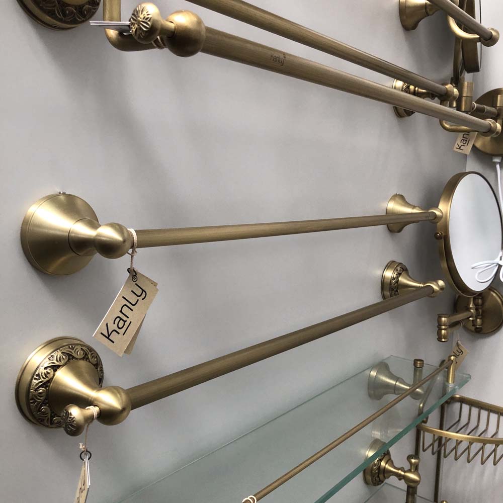 Thanh treo khăn tắm bằng đồng Kanly GCK11