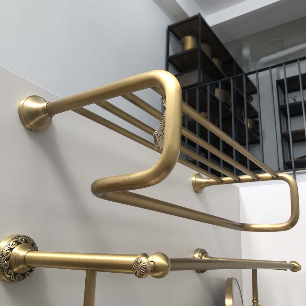 Thanh treo khăn tắm bằng đồng Kanly GCK13