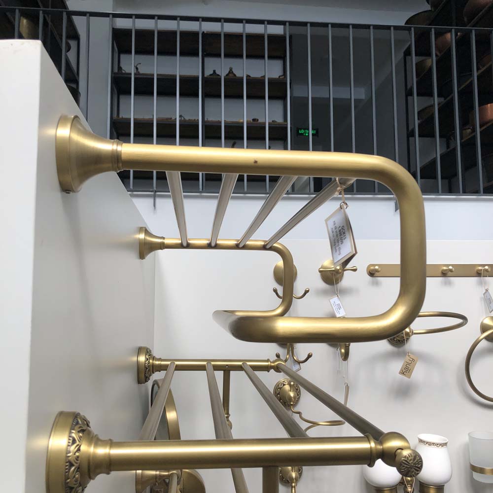 Thanh treo khăn tắm bằng đồng Kanly GCK13