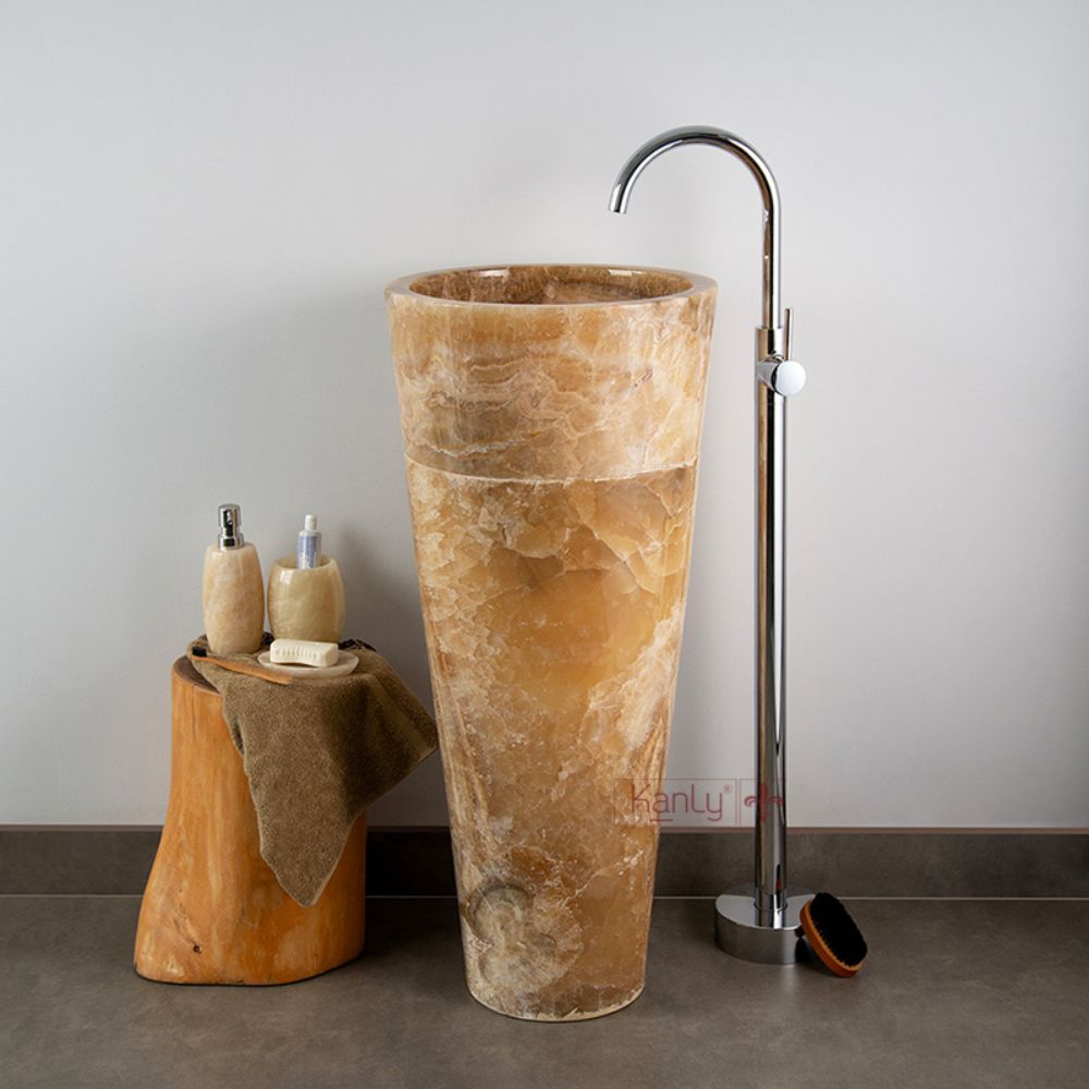 Sen tắm đặt sàn nóng lạnh bằng đồng Kanly CHAH6