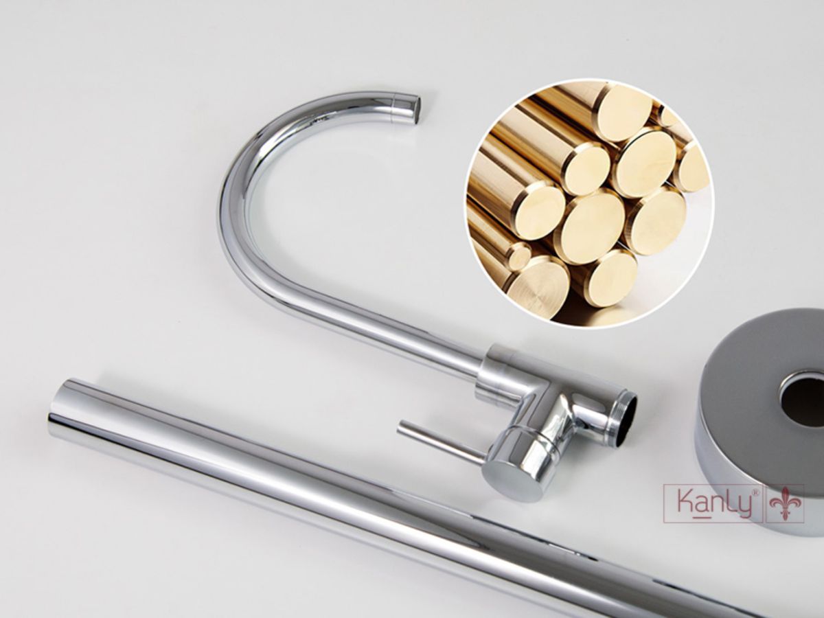 Sen tắm đặt sàn nóng lạnh bằng đồng Kanly CHAH6