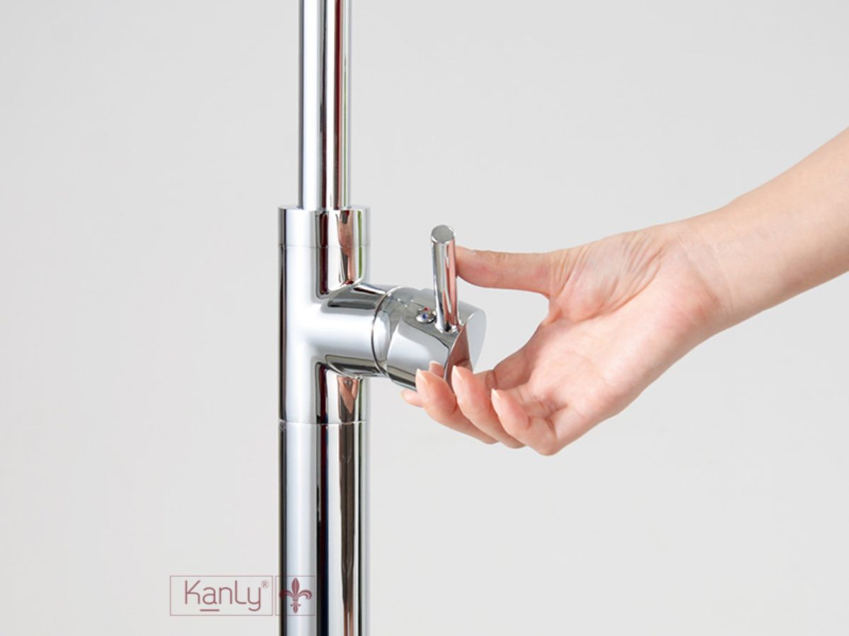 Sen tắm đặt sàn nóng lạnh bằng đồng Kanly CHAH6