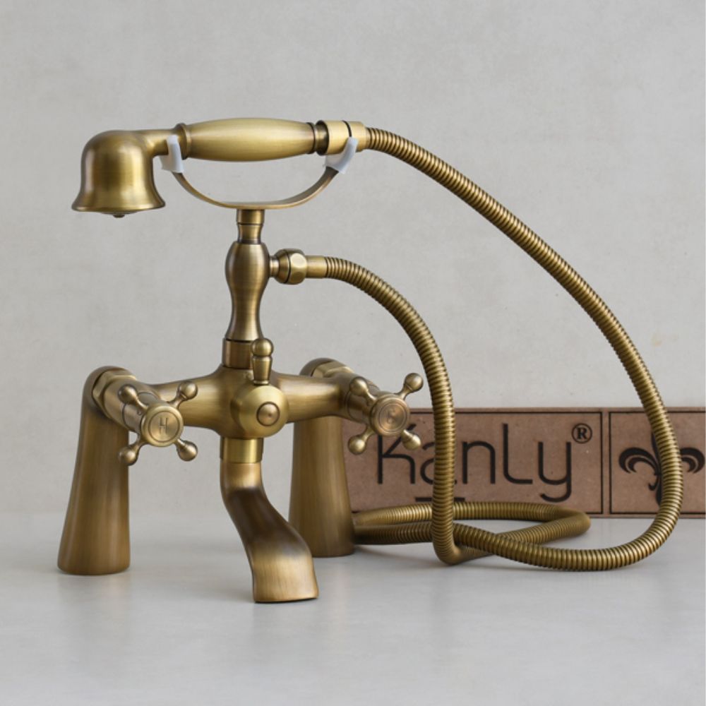 Sen tắm gắn bồn nóng lạnh bằng đồng Kanly GCS02