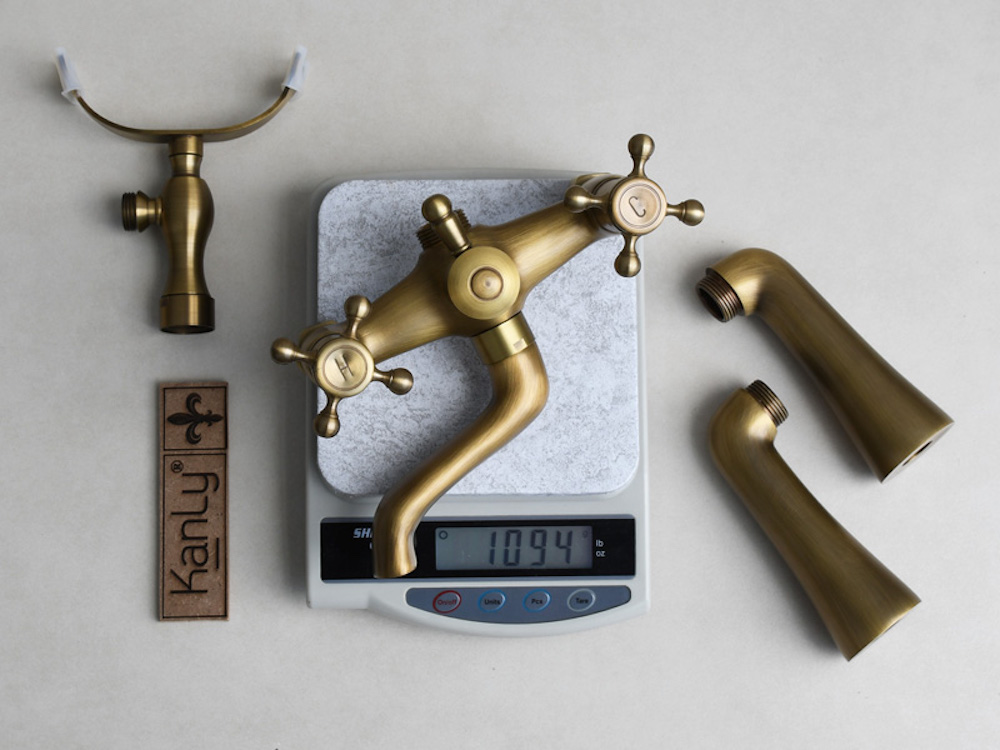 Sen tắm gắn bồn nóng lạnh bằng đồng Kanly GCS02