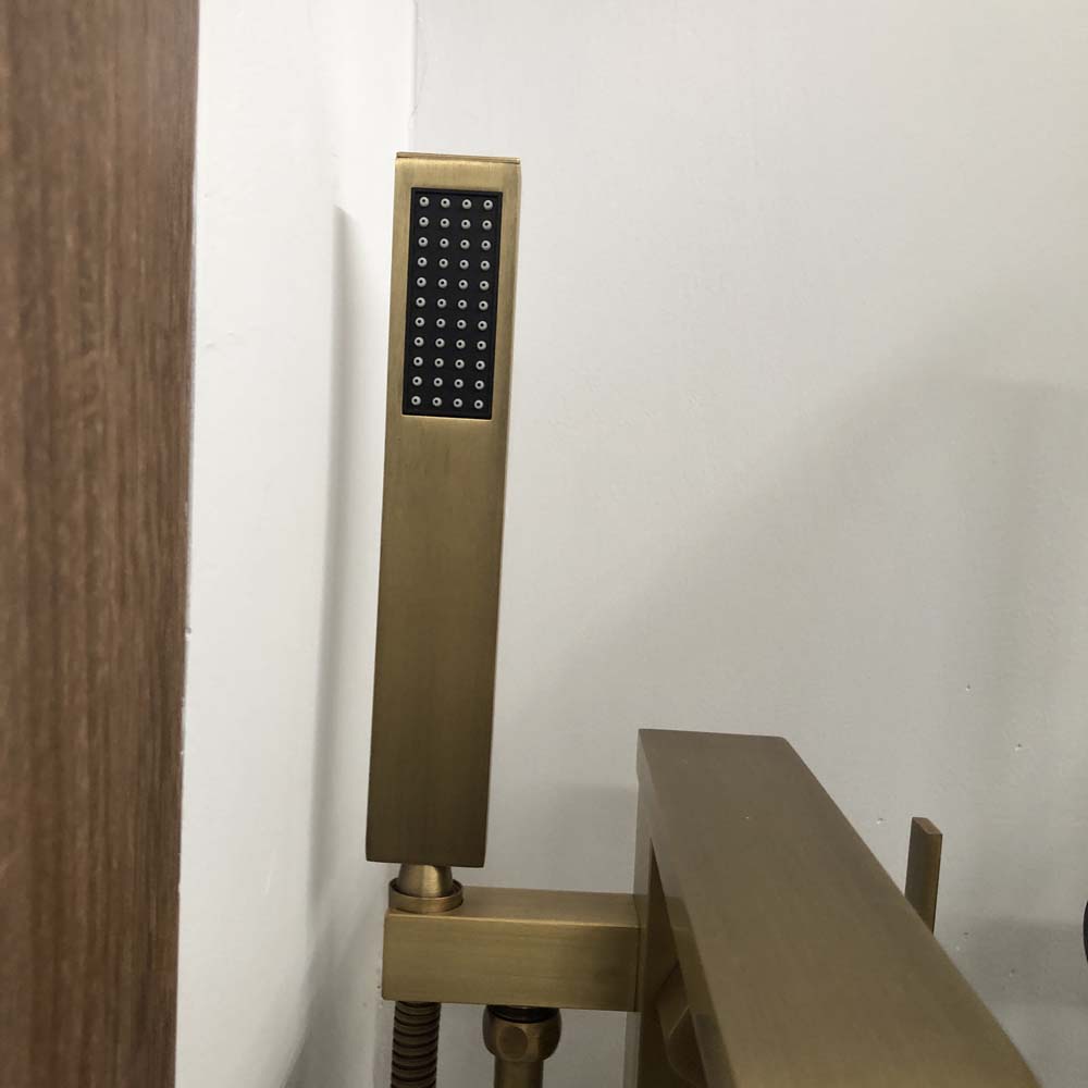 Bộ sen tắm đặt sàn nóng lạnh bằng đồng Kanly GCS07