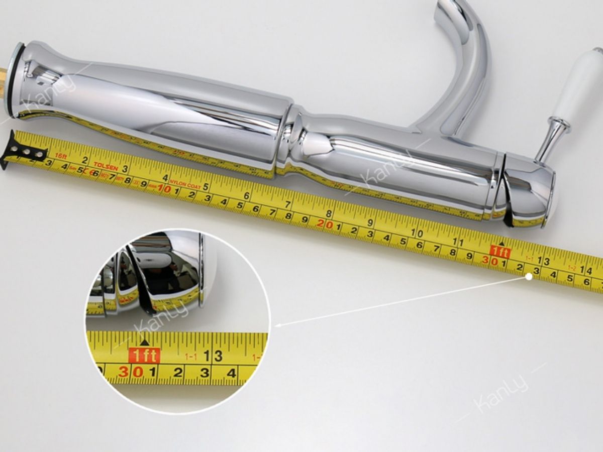 Vòi chậu lavabo nóng lạnh bằng đồng Kanly CHA09