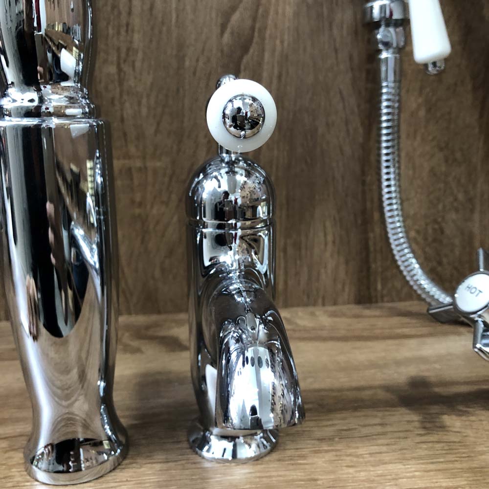 Vòi chậu lavabo nóng lạnh thân cao Kanly CHA09