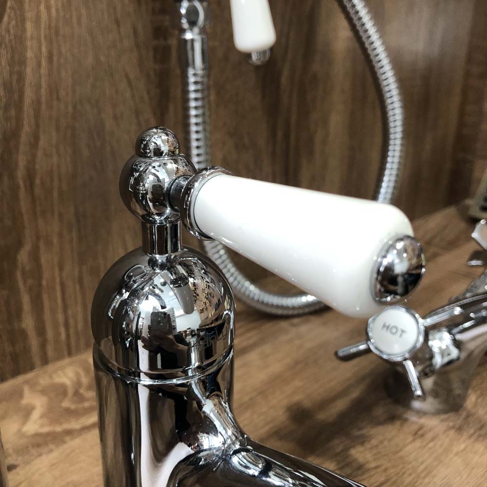 Vòi chậu lavabo nóng lạnh thân cao Kanly CHA09