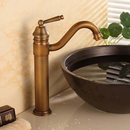 Vòi lavabo thân cao bằng đồng Kanly GCA03