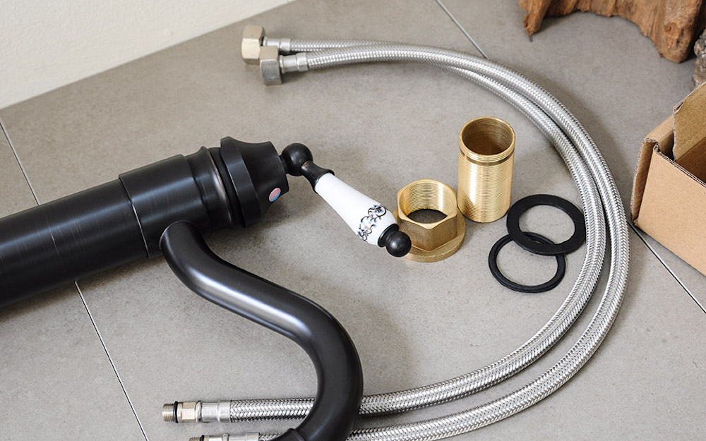 Vòi lavabo thân cao bằng đồng Kanly GCA03B