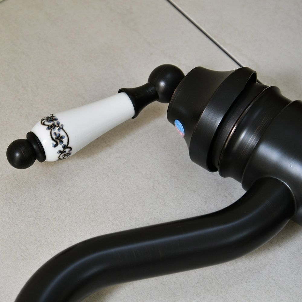 Vòi lavabo thân cao bằng đồng Kanly GCA03B