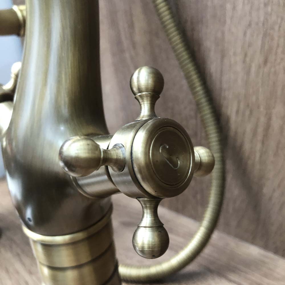 Vòi chậu lavabo nóng lạnh bằng đồng Kanly GCA10 / GCV10