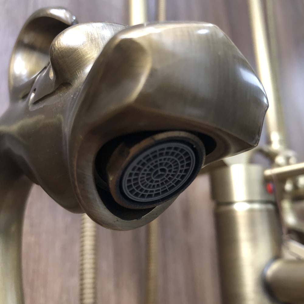 Vòi chậu lavabo nóng lạnh bằng đồng Kanly GCA10 / GCV10