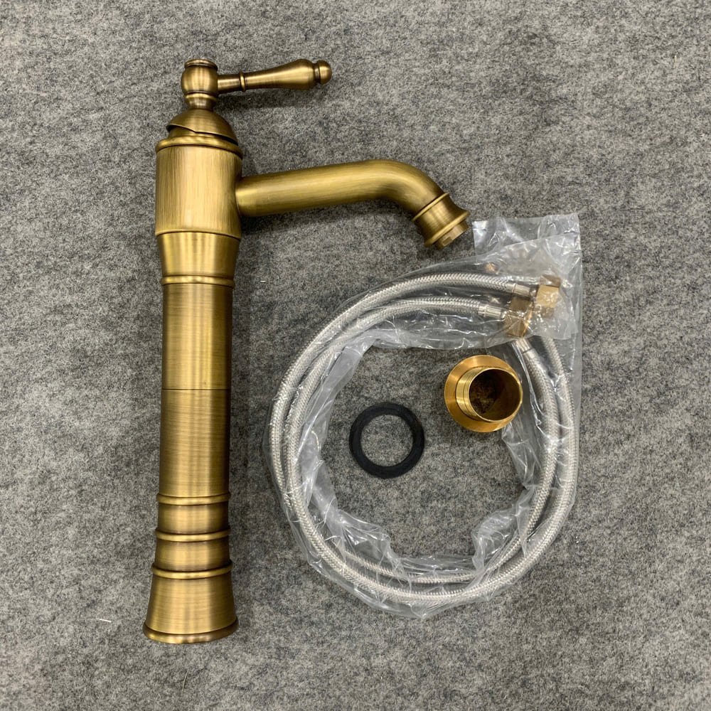 Vòi chậu lavabo nóng lạnh bằng đồng Kanly GCA13/GCV13