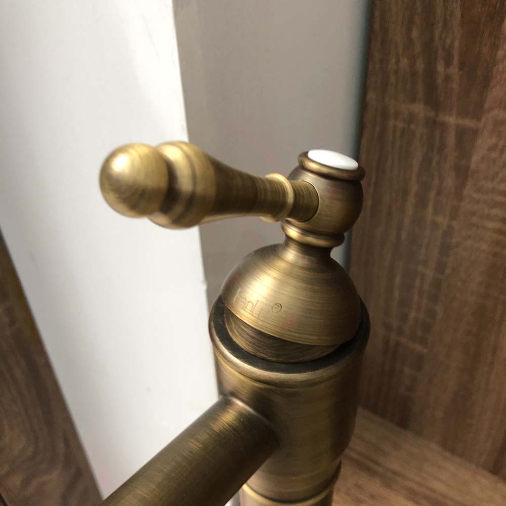 Vòi chậu lavabo nóng lạnh bằng đồng Kanly GCA13/GCV13