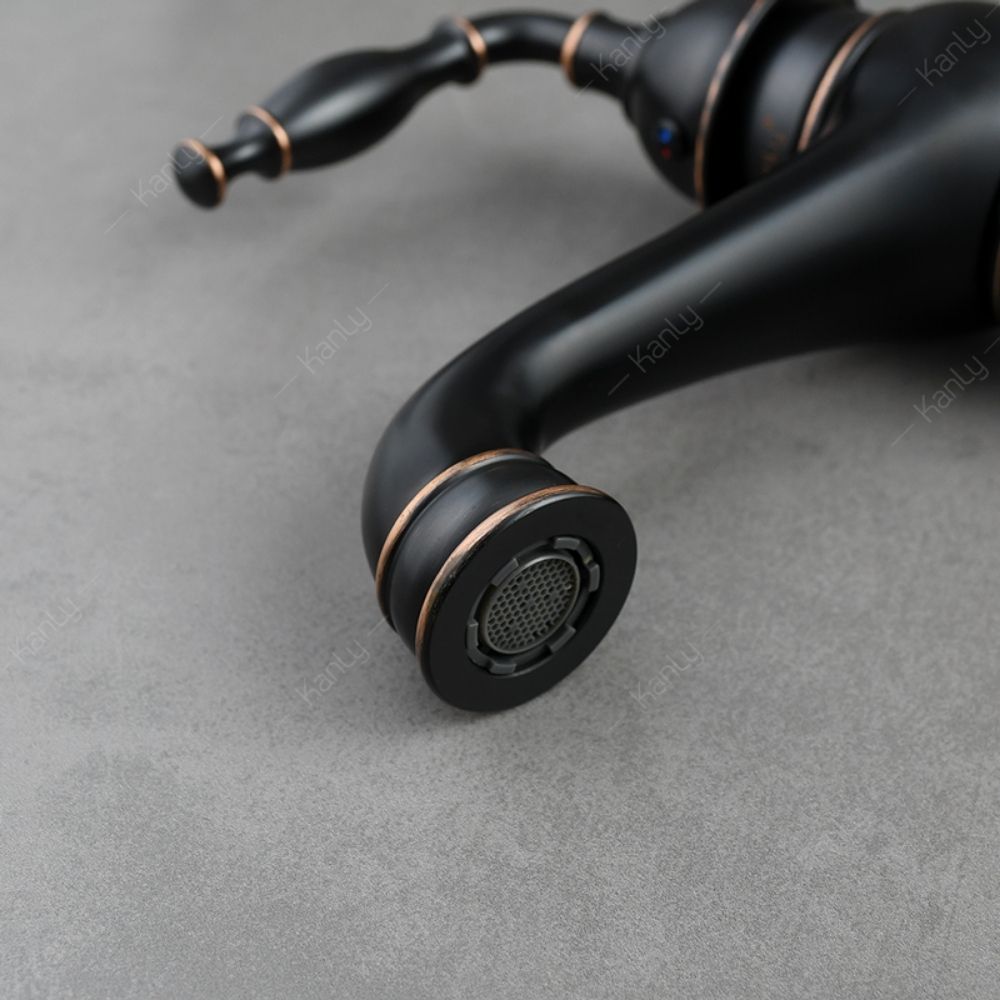 Vòi chậu lavabo nóng lạnh bằng đồng Kanly GCA14B