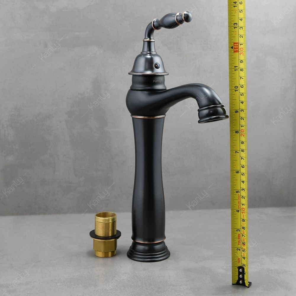 Vòi chậu lavabo nóng lạnh bằng đồng Kanly GCA14B