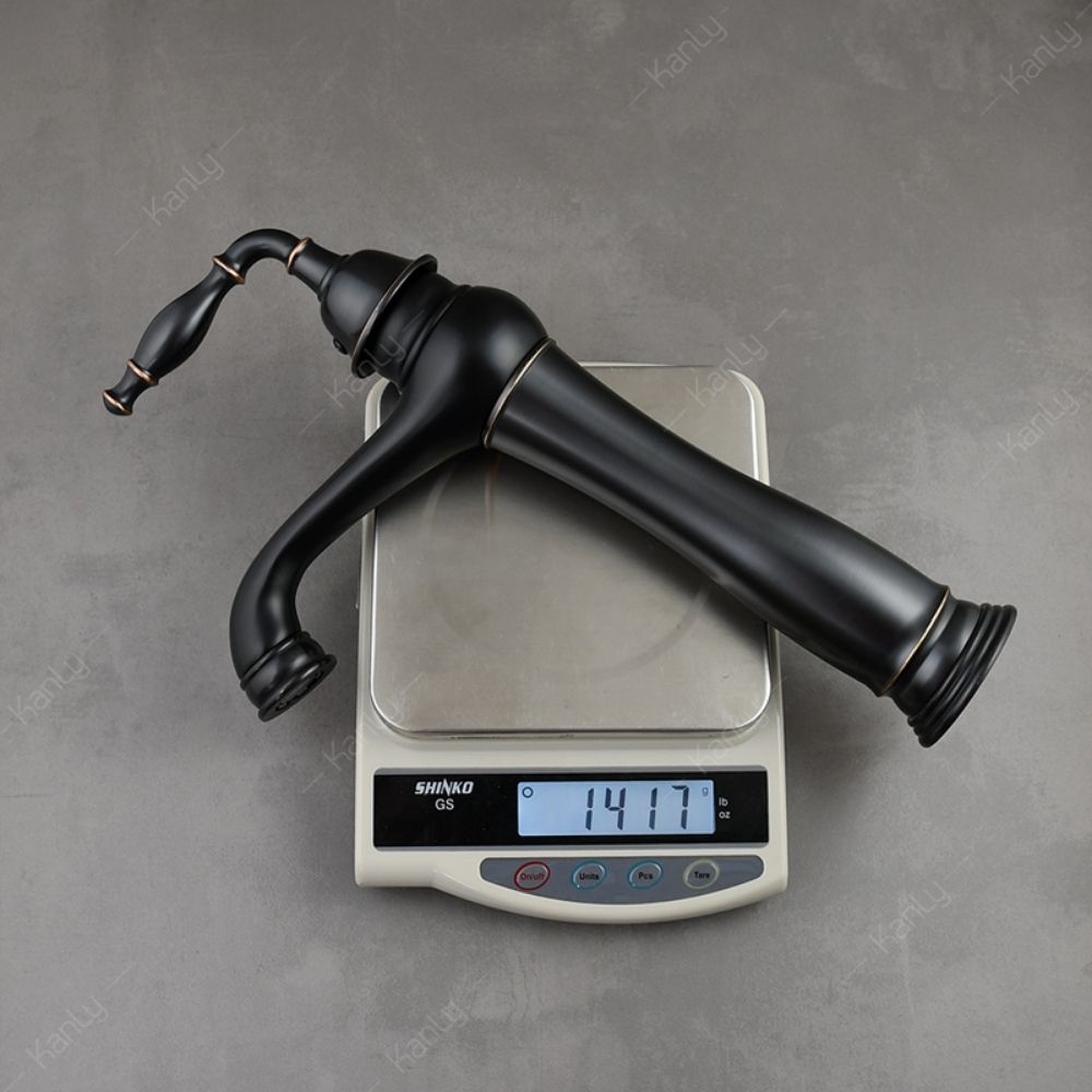 Vòi chậu lavabo nóng lạnh bằng đồng Kanly GCA14B