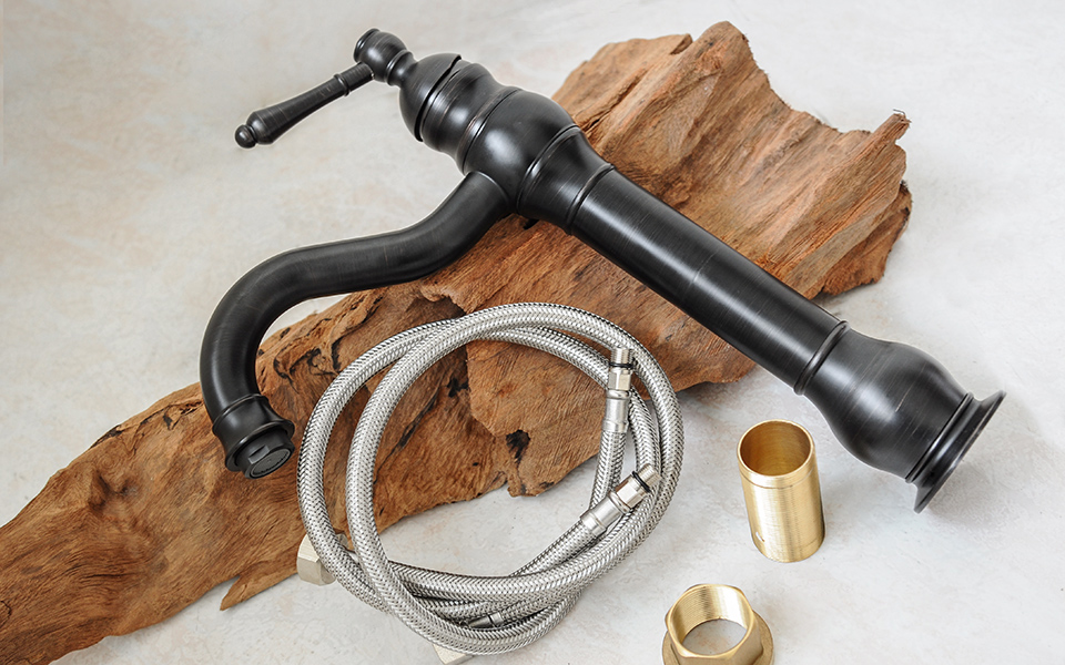 Vòi rửa lavabo thân cao bằng đồng Kanly GCA15B