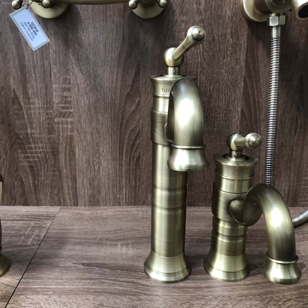 Vòi chậu nóng lạnh bằng đồng Kanly GCA16/V16