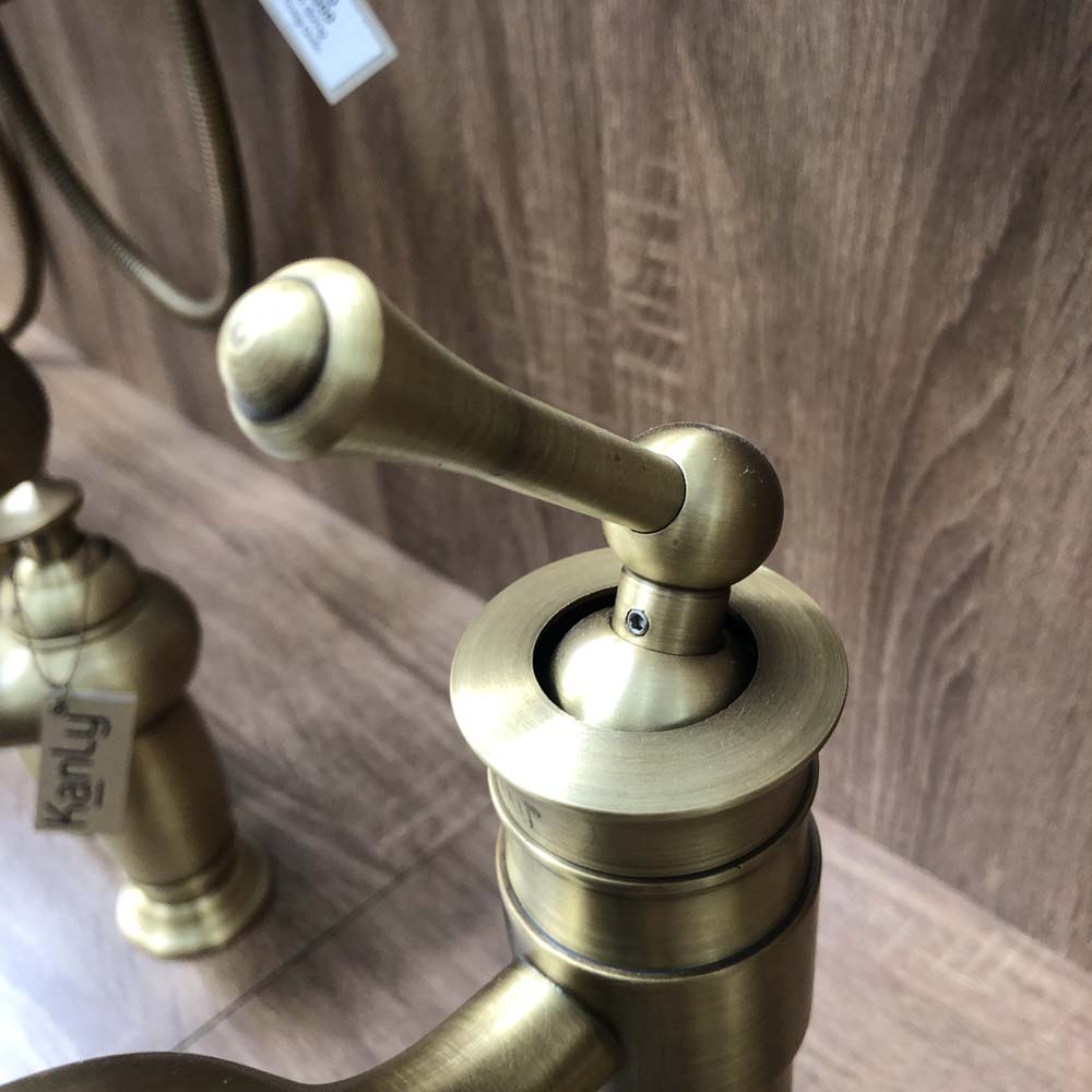 Vòi chậu nóng lạnh bằng đồng Kanly GCA16/V16