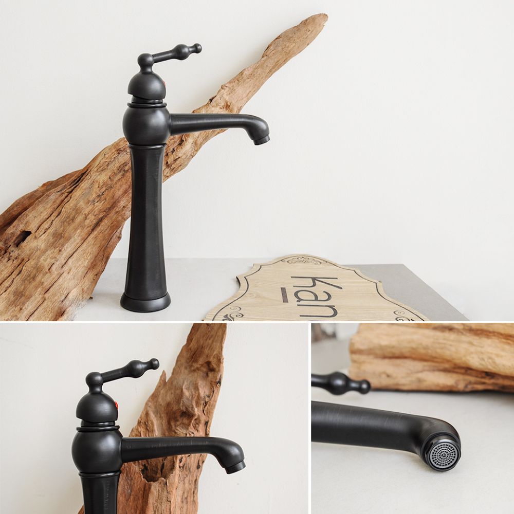 Vòi chậu lavabo nóng lạnh bằng đồng Kanly GCA16B