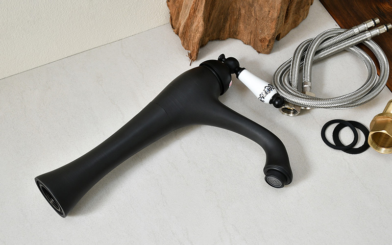 Vòi rửa lavabo thân cao bằng đồng Kanly GCA17B